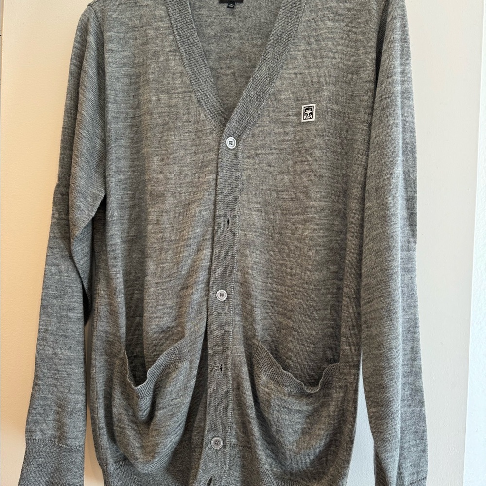 OBEY Men’s Cardigan, grey, size M